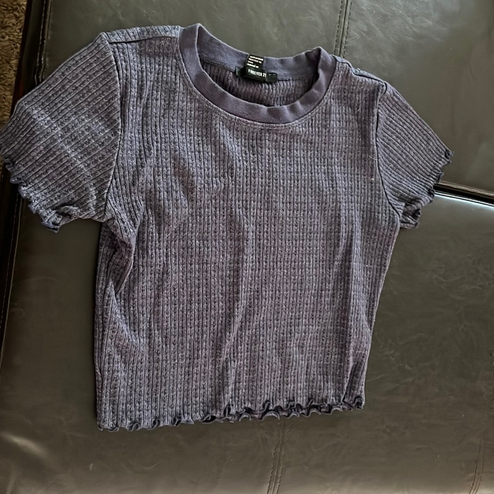 forever21 blue top